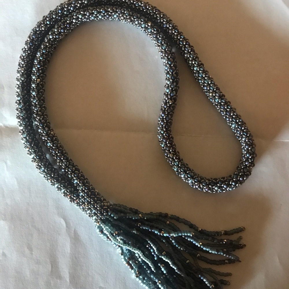 Shades of blue lariat